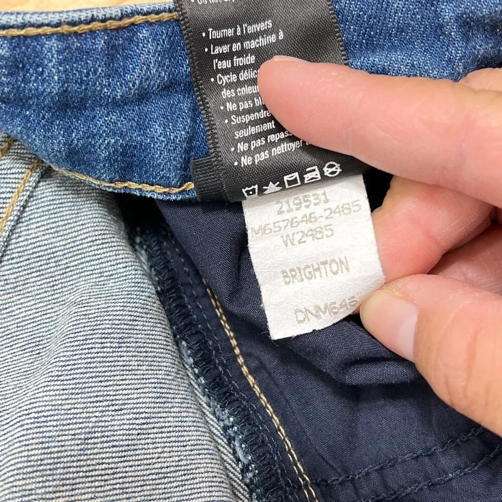 Paige Jeans Mens 32x31 Blue Normandie Straight Medium Wash Stretch Denim Pockets